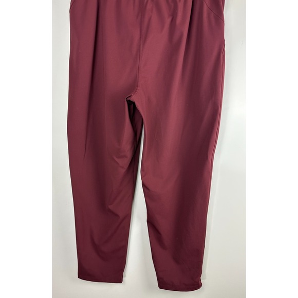 Lululemon Keep Moving Pant 7/8 High Rise Pockets Stretch Cassis Maroon Size 14 - Picture 12 of 13